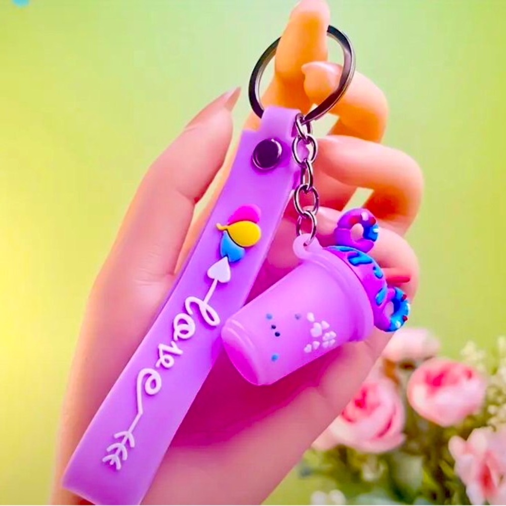 Funny ice cream keychain 🍦💜
